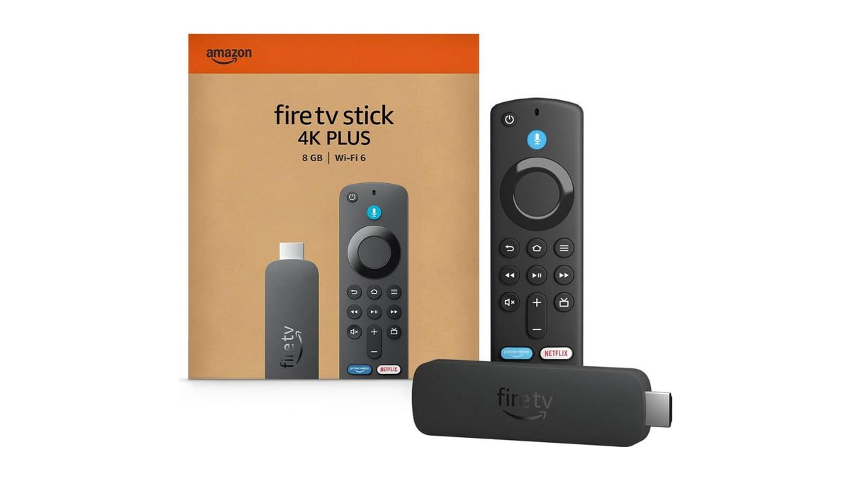 Amazon Fire TV Stick 4K Plus (newest model) with AI-powered Fire TV Search, Wi-Fi 6, stream hundreds of thousands of movies and shows, free & live TV,