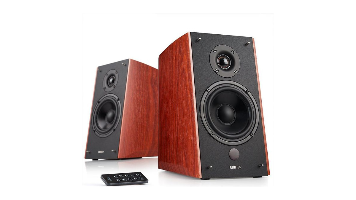 Edifier R2000DB Powered Bluetooth Bookshelf Speakers, 120W RMS, Wood