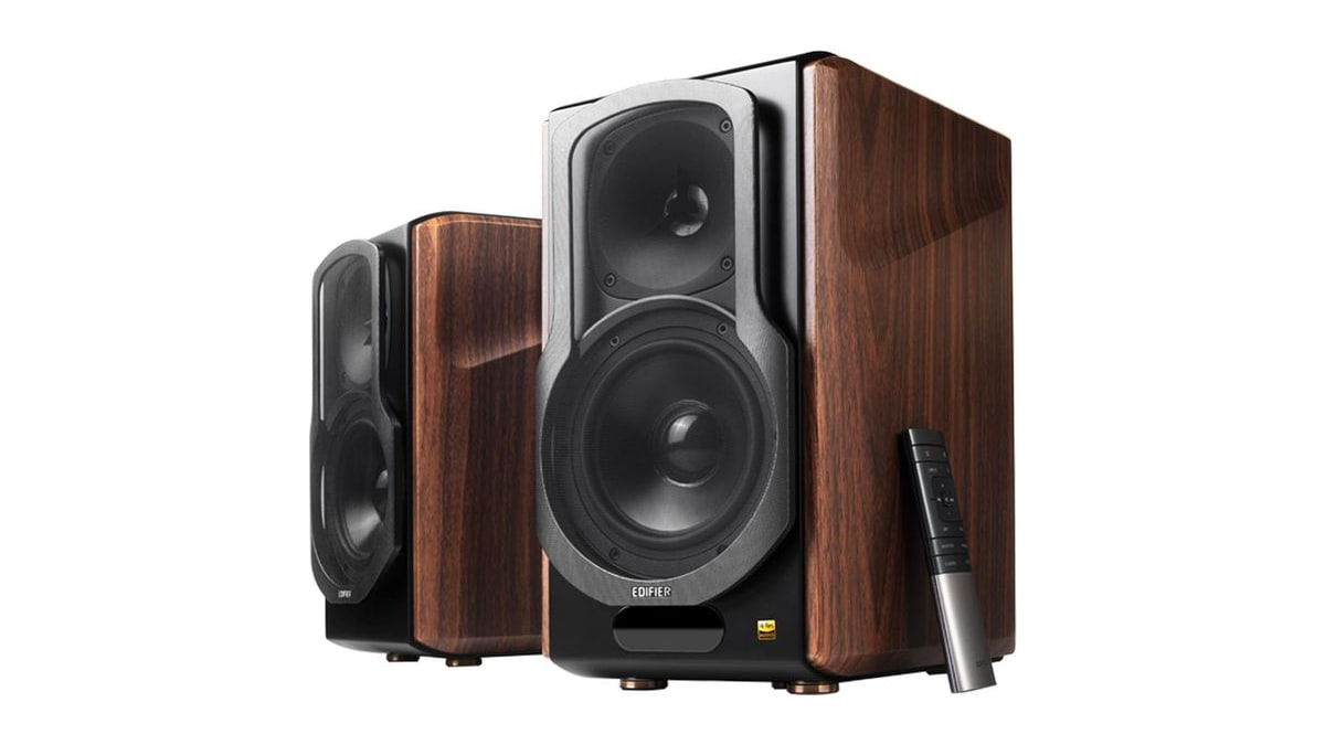 Edifier S2000MKIII Tri-Amped Bookshelf Speakers, 130W Studio Monitor