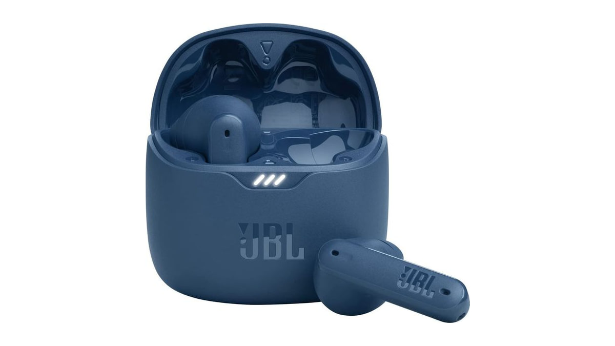 JBL Tune Flex - True Wireless Noise Cancelling Earbuds (Blue), Small