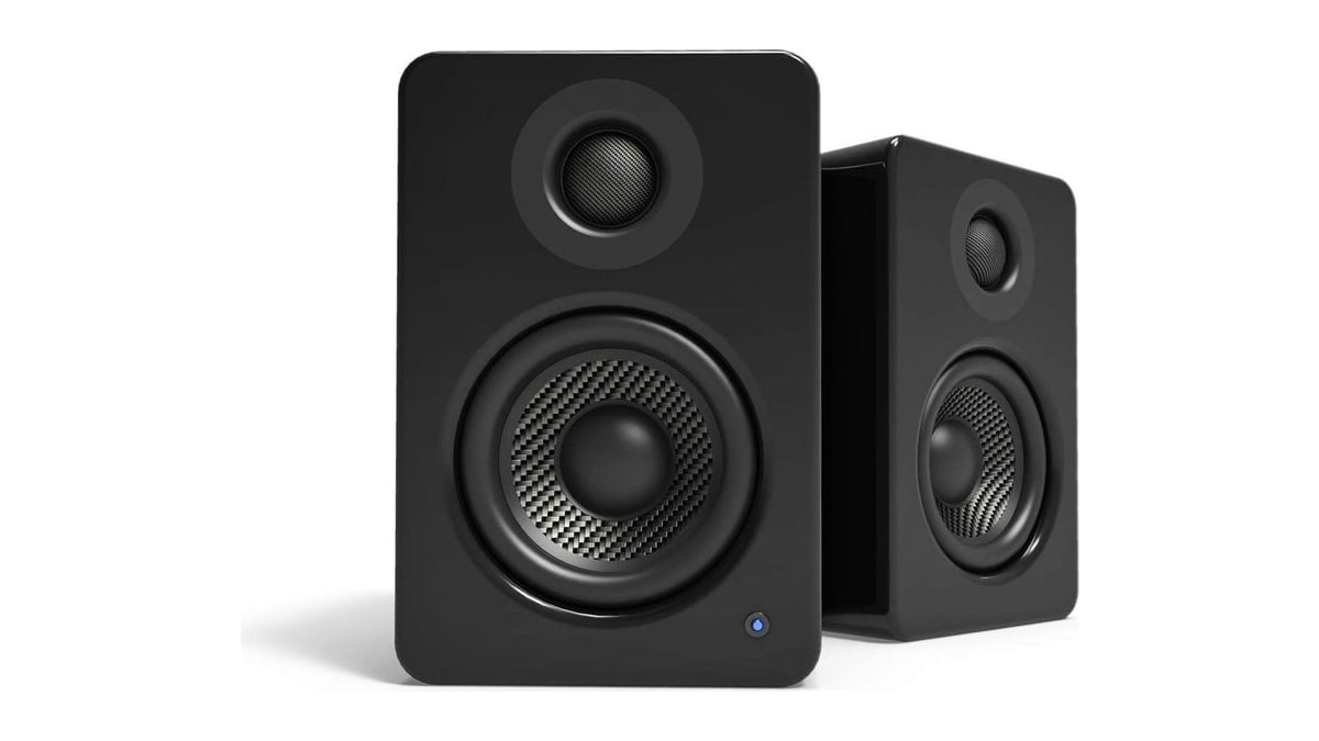 Kanto YU2GB PC Gaming Desktop Speakers | 3" Composite Drivers | 3/4" Silk Dome Tweeter | Class D Amplifier | 100 Watts | Built-in USB DAC | Subwoofer