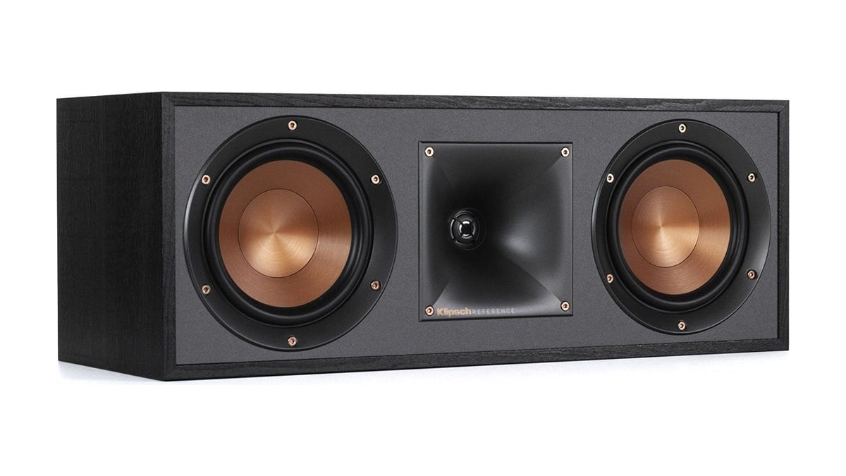 Klipsch R-52C Powerful Detailed Center Channel Home Speaker - Black