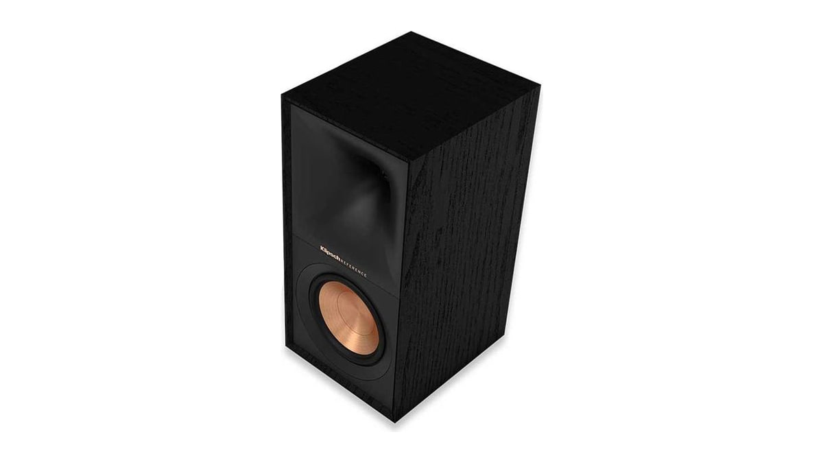 Klipsch Reference Next-Generation R-50M Horn-Loaded Bookshelf Speakers with 5.25” Spun-Copper Woofers for Best-in-Class Home Theater Sound in Black