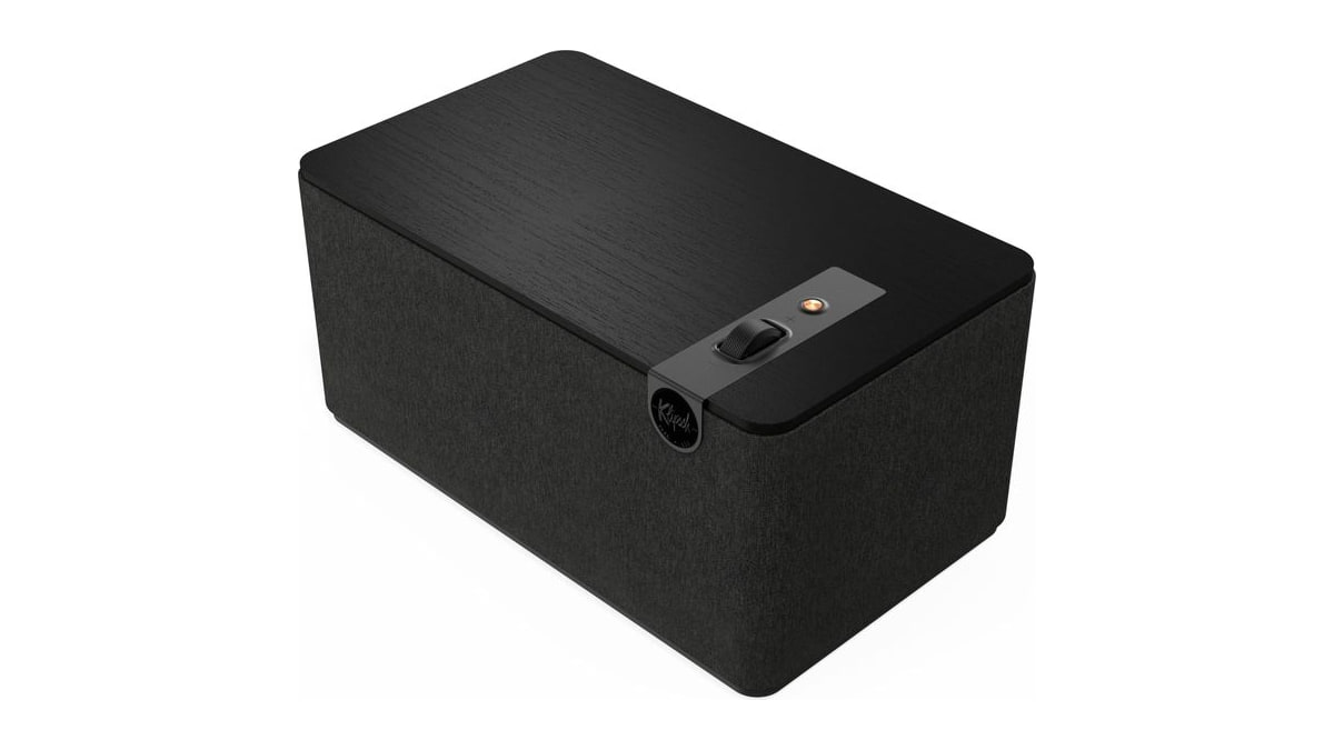 Klipsch The Three Plus Premium Bluetooth Speaker System, Turntable Ready with Phono/RCA Inputs, Bluetooth 5.3 with Up to 40 ft. of Distance, Matte Bla