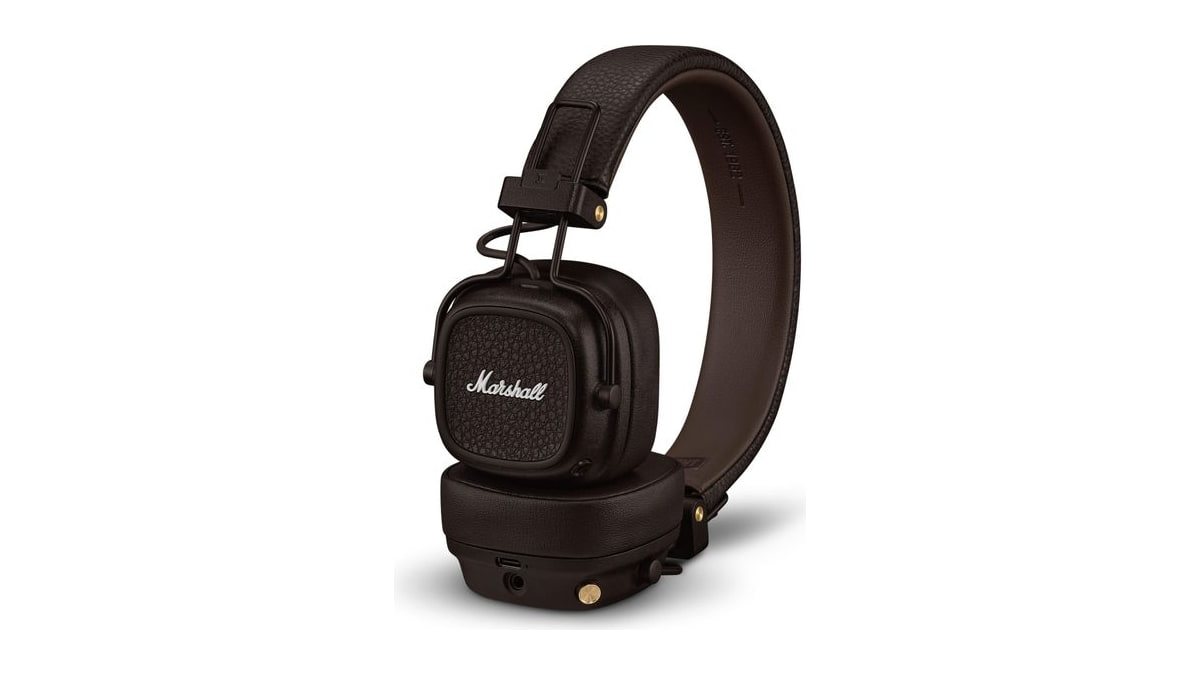 Marshall Major V Wireless On-Ear Bluetooth Headphones - Brown