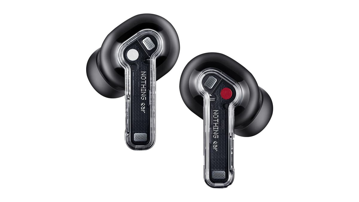 Nothing Ear Wireless Earbuds Bluetooth, 45dB Hybrid Smart ANC Earbuds, 11mm Deep Bass Boost, Hi-Res Audio with LDAC & LHDC 5.0, 6 Mics Call, 40.5H Pla