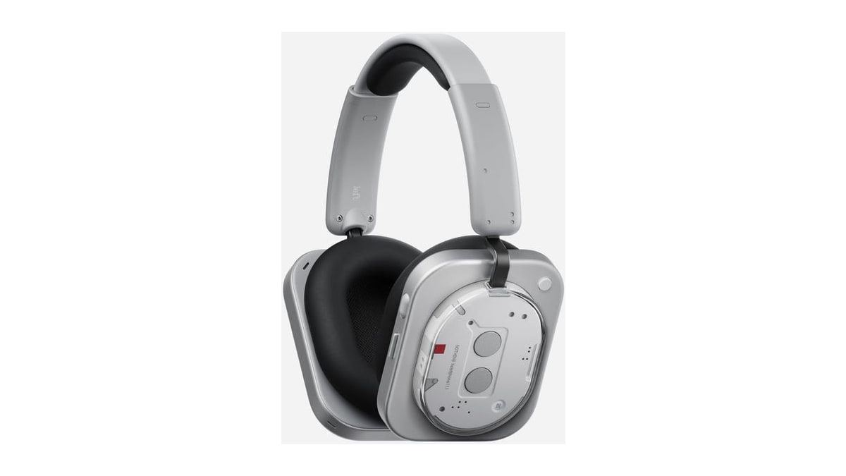 Nothing Headphone (1) Hybrid Active Noise Cancelling Headphones, Wireless Over-Ear Headphones with 6 Mics, 80Hrs Playtime, Hi-Res Audio, KEF-Tuned, Sp