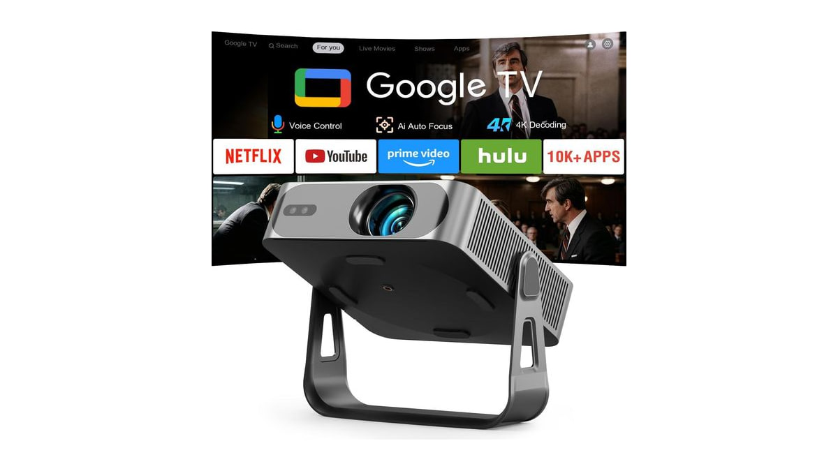 Official Google TV - XuanPad Smart Mini Projector with WiFi and Bluetooth
