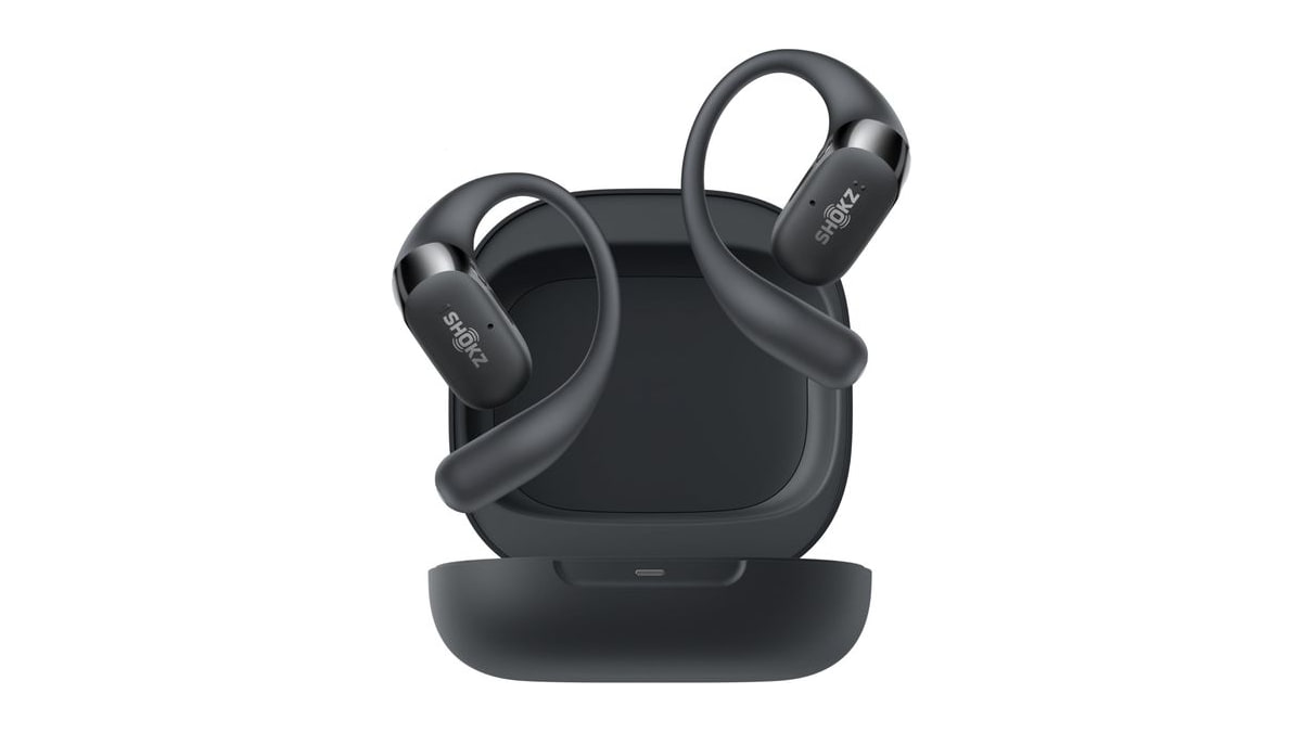 SHOKZ OpenFit 2 Open-Ear Earhook Bluetooth Earbuds, Black,48H Playtime