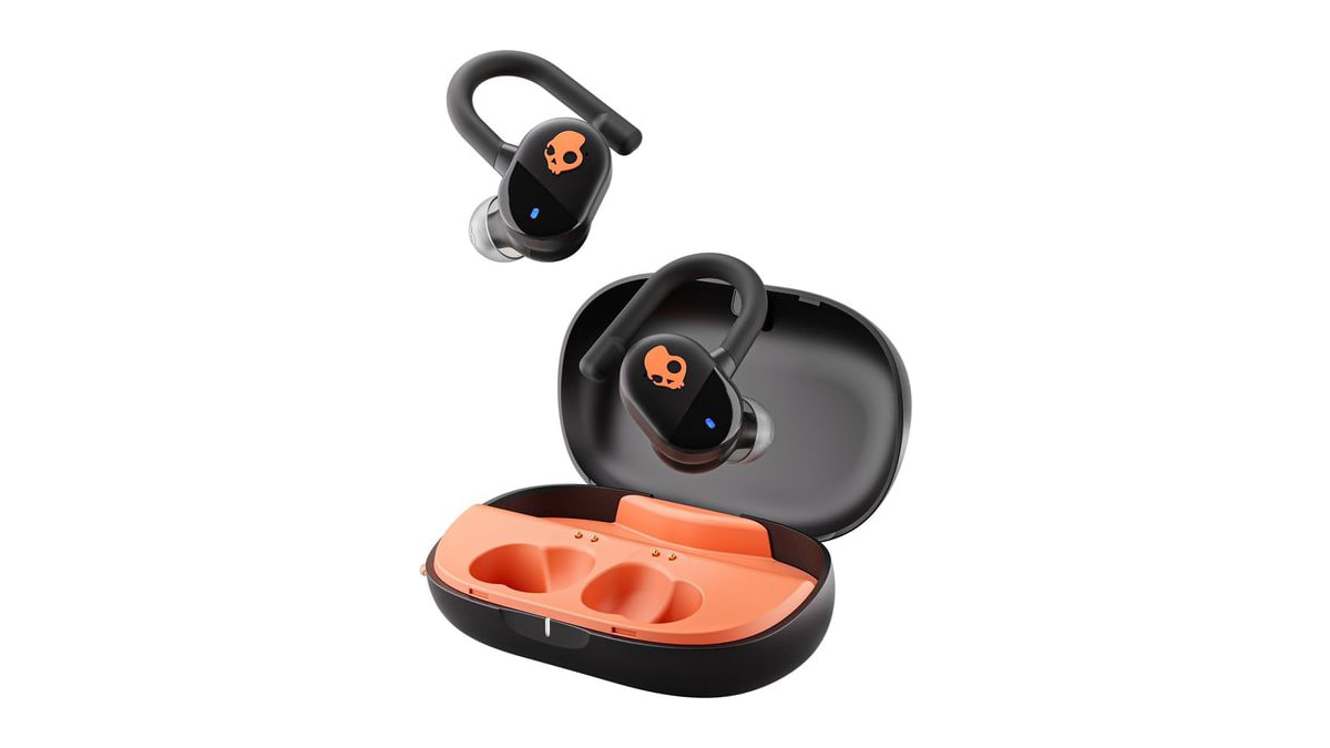 Skullcandy Push Play Active Wireless Earbuds - True Black/Orange