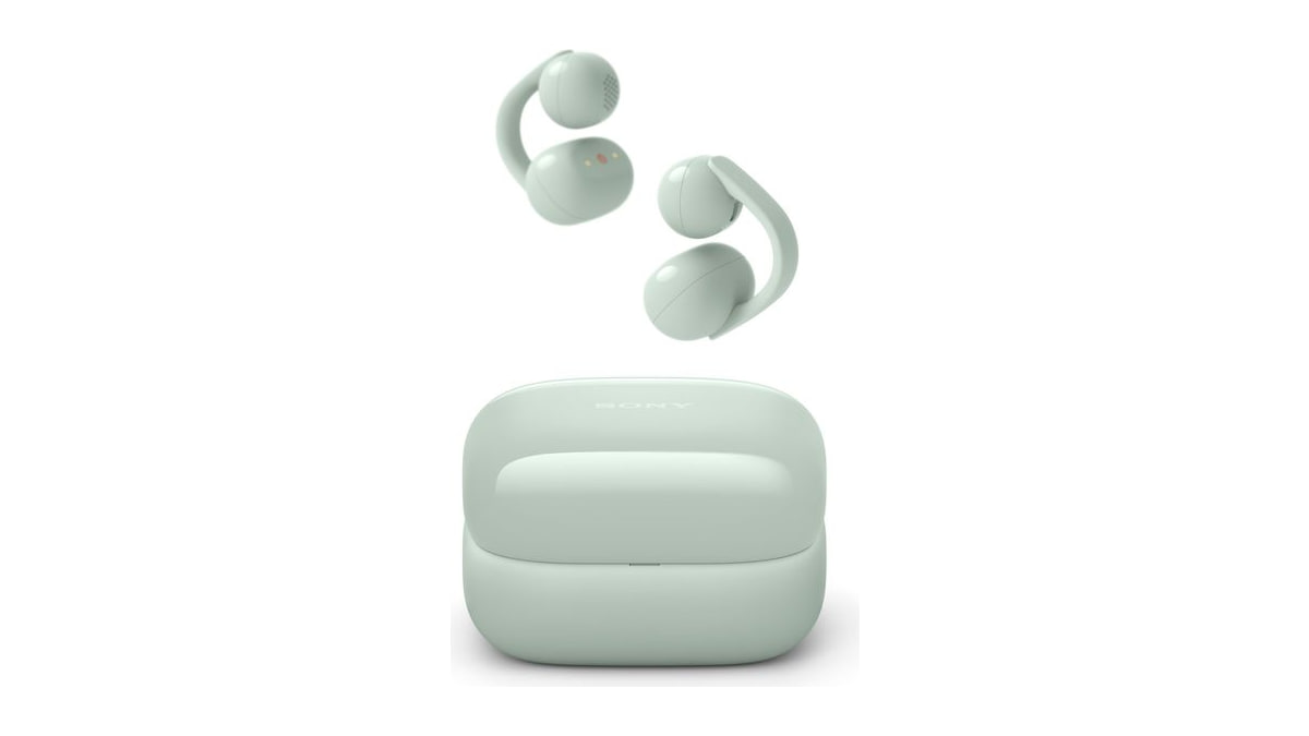Sony LinkBuds Clip Open-Ear Truly Wireless Earbuds Clip-On Design, Green