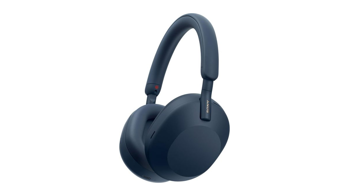 Sony WH-1000XM5 Premium Noise Cancelling Wireless Headphones, Midnight Blue