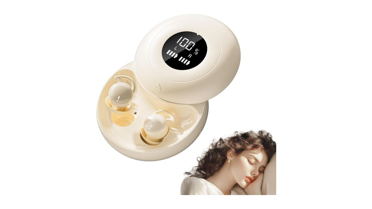 sunvito Sleep Earbuds Bluetooth, Silicone Sleep Earbuds for Side Sleepers