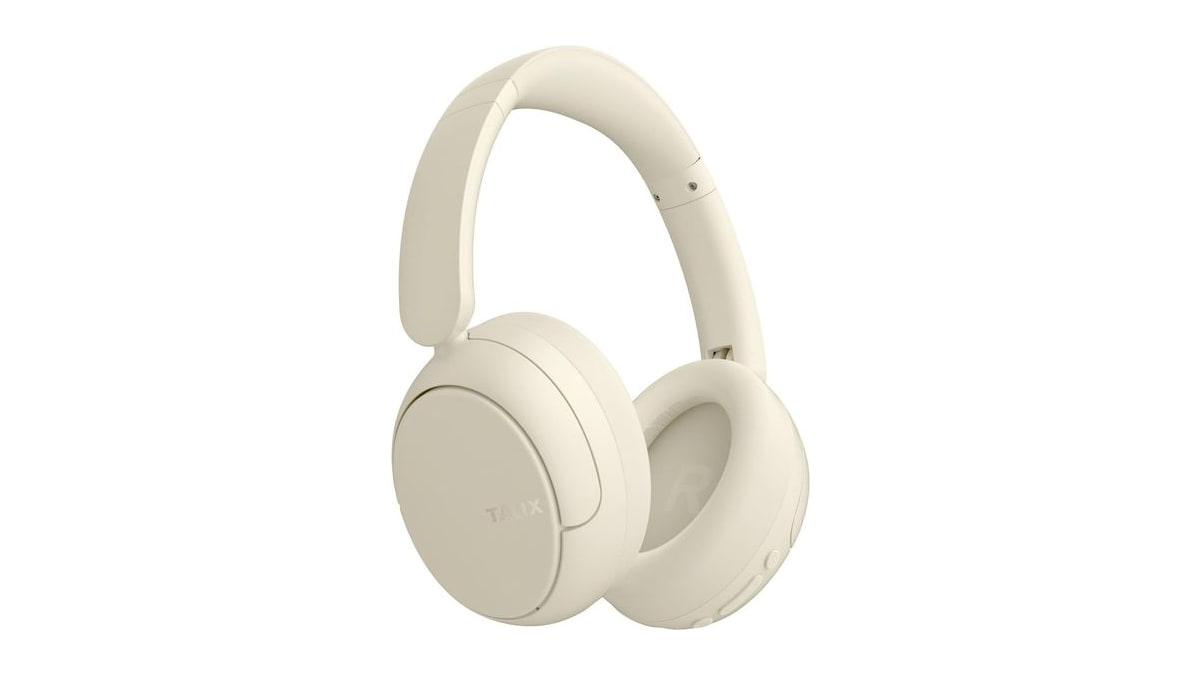 TALIX H30 Hi-Res Bluetooth Headphones Wireless Over Ear, Off-White