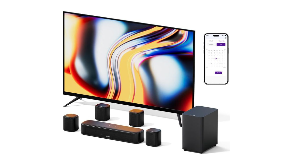 ULTIMEA 7.1ch Sound Bar with Subwoofer Virtual Surround Sound System for TV