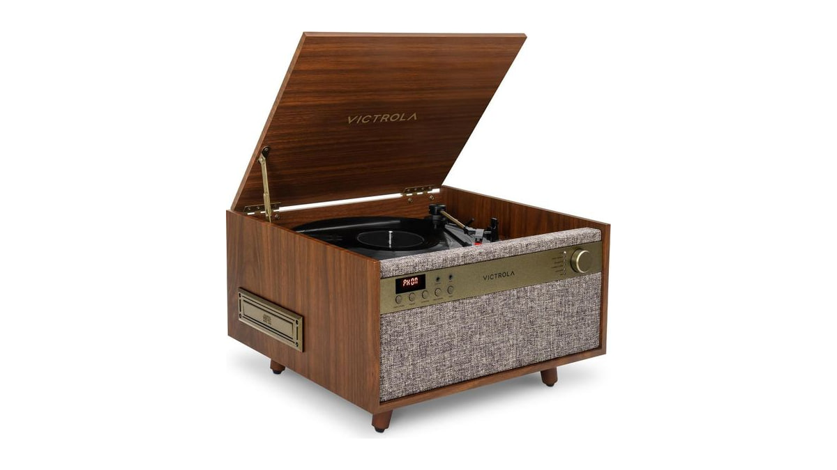 Victrola Century - 6-in-1 Bluetooth Record Player - Walnut