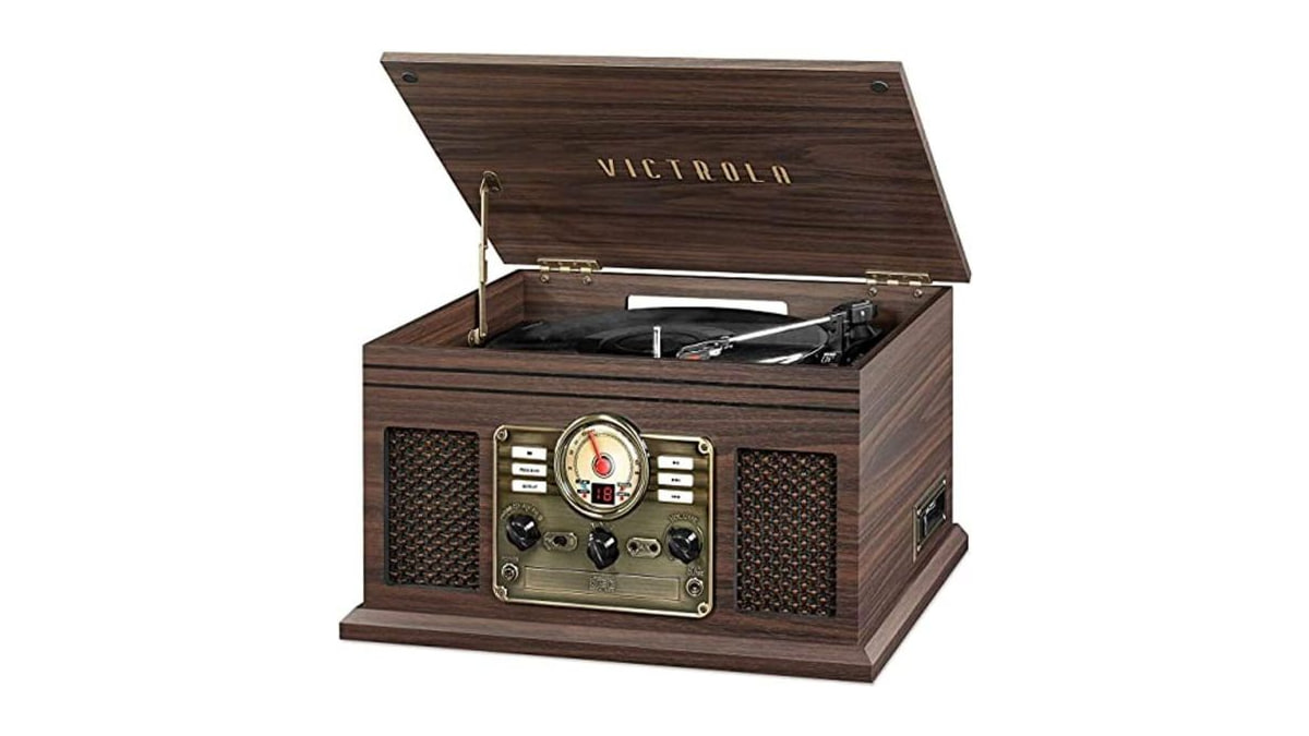 Victrola Quincy - 6-in-1 Bluetooth Record Player - Espresso