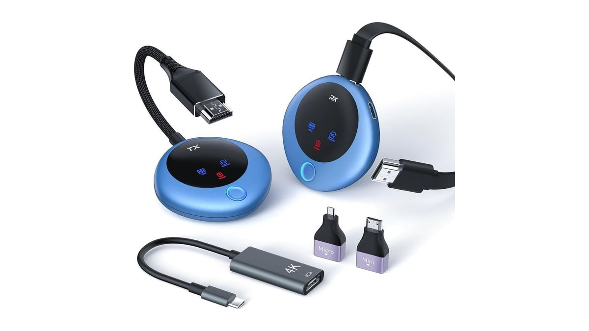 Wireless HDMI Transmitter and Receiver, 4K Decode 1080P Output