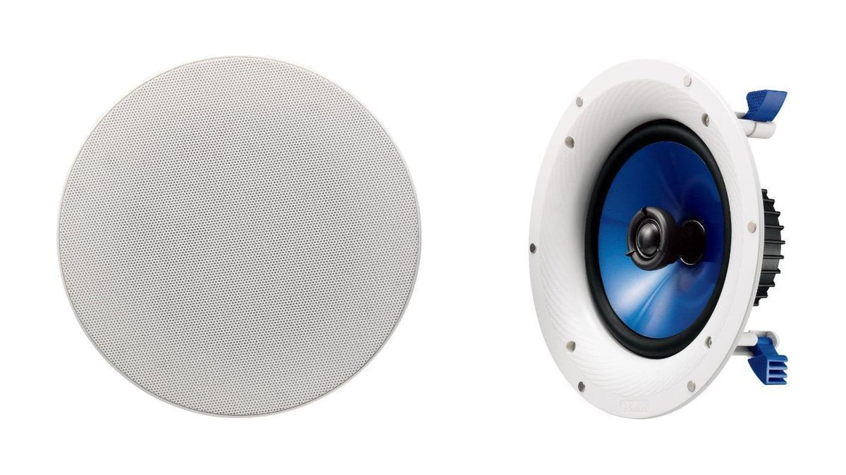 Yamaha NS-IC800 140 Watt 8-Inch 2-Way In-Ceiling Speakers - Pair (White)